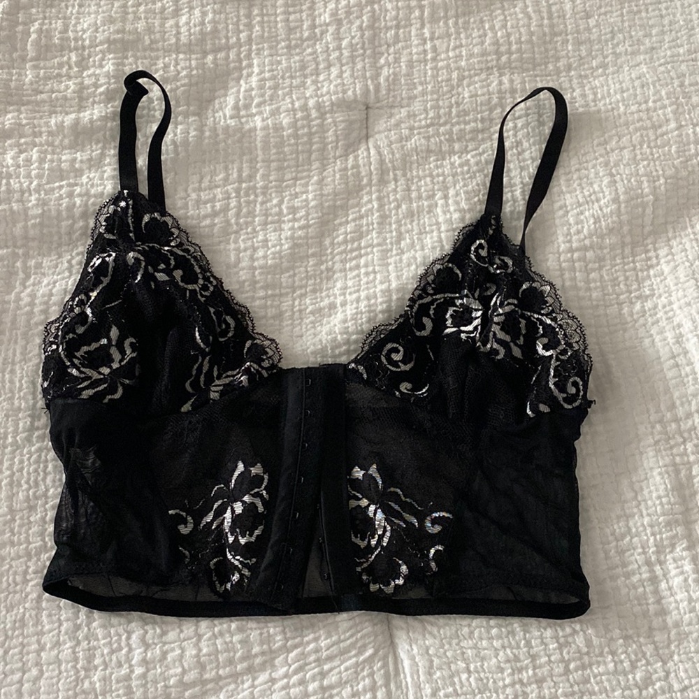 Urban Outfitters black lace bralette/ crop top